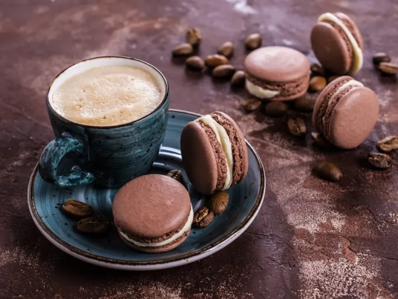 Macarons de chocolate