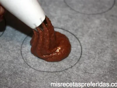 Macarons de chocolate