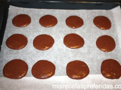 Macarons de chocolate