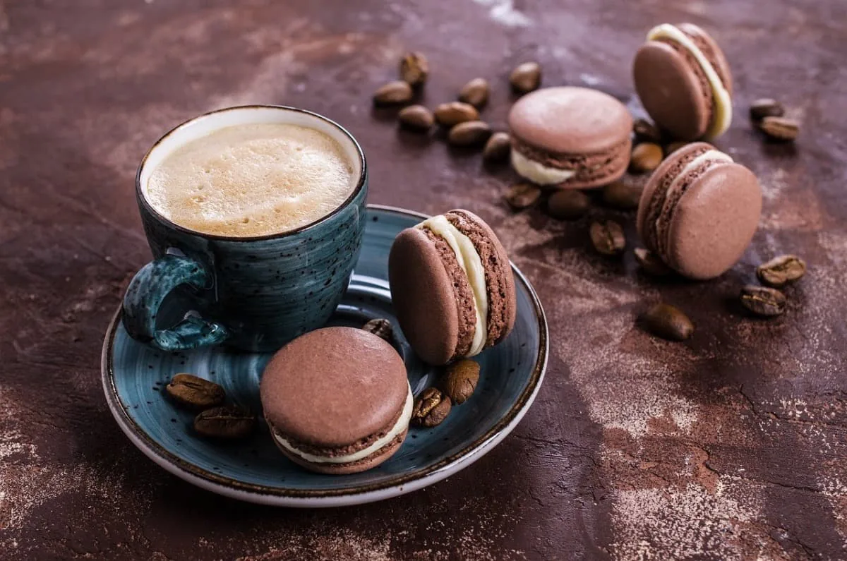 Macarons de chocolate