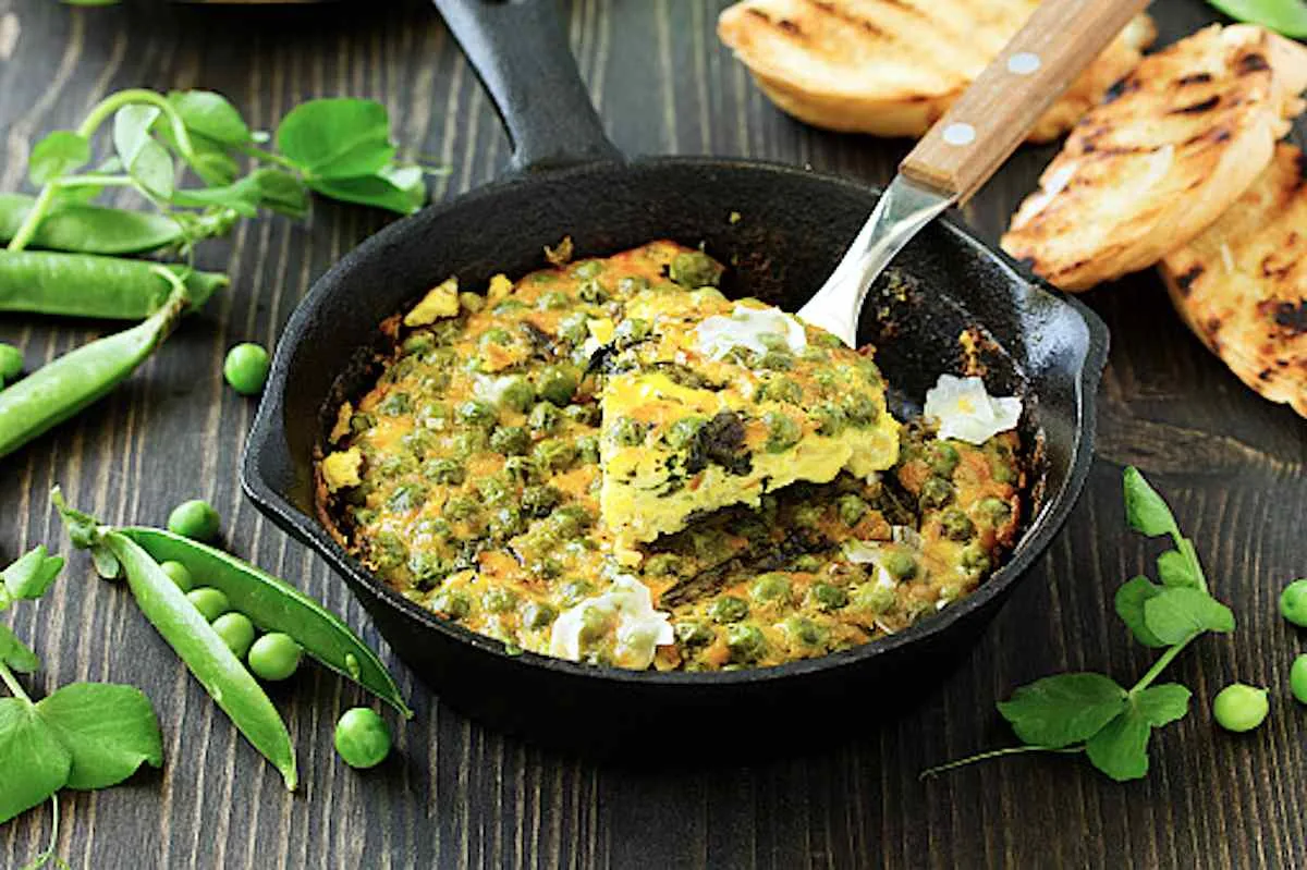 Tortilla de guisantes