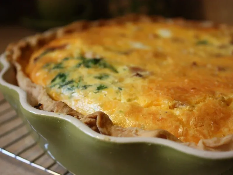 Tarta de espinacas con queso