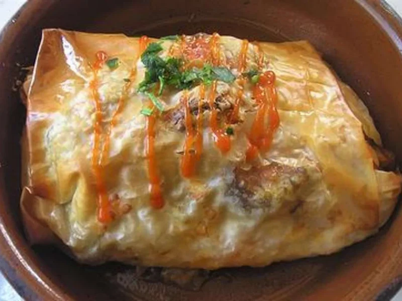 Hojaldre relleno de verduras