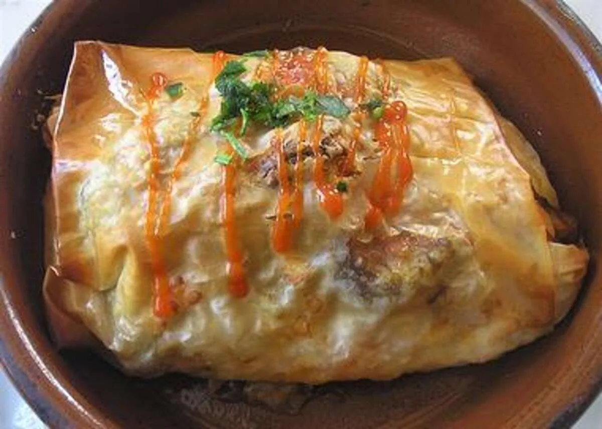 Hojaldre relleno de verduras