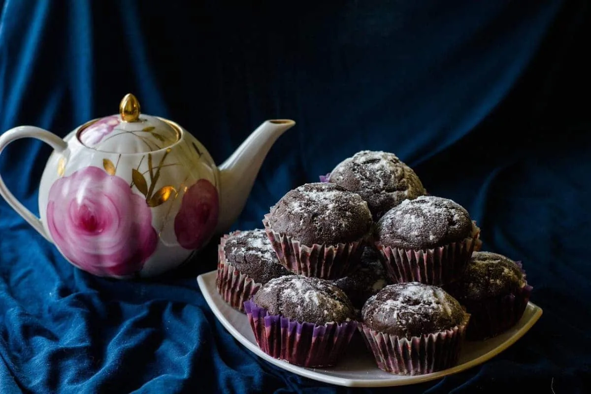 Magdalenas de chocolate con nueces
