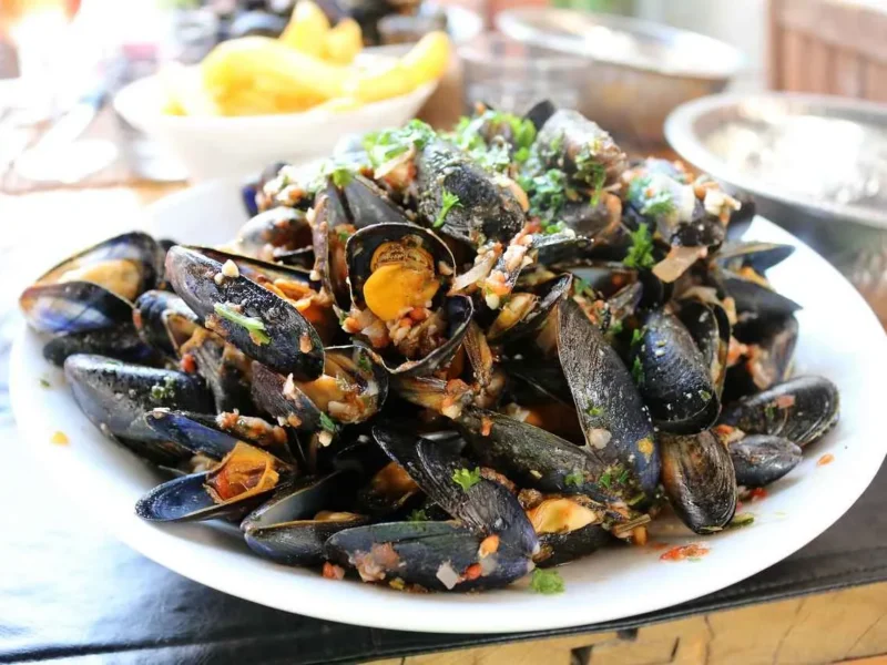 Mejillones al brandy
