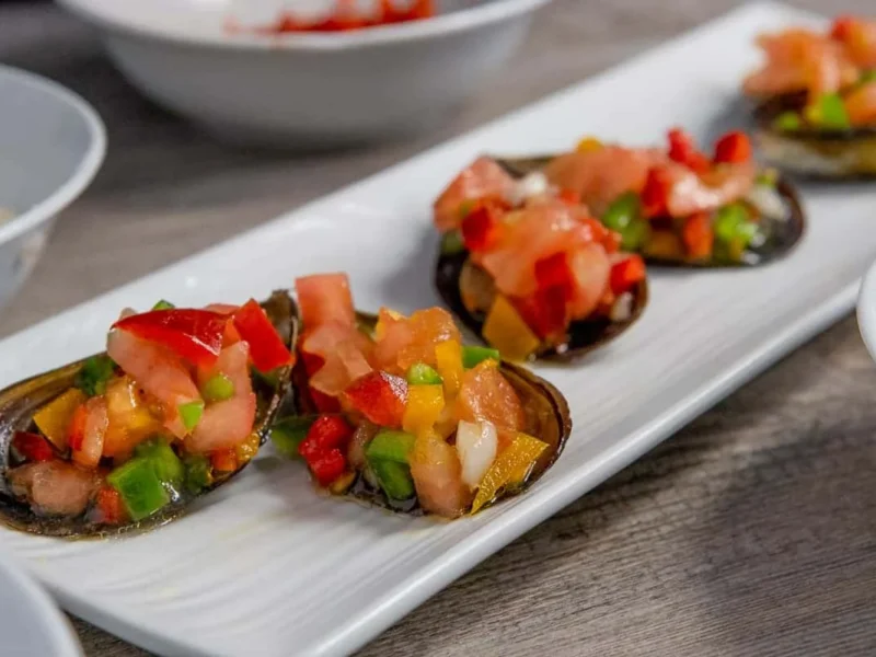 Mejillones con verduras