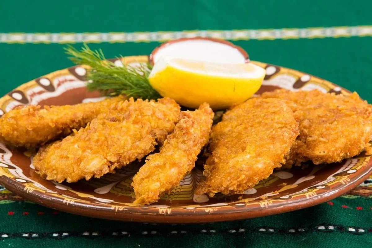 Pechugas de pollo adobadas y crujiente