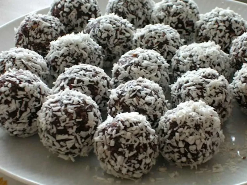 Bombones rellenos de coco