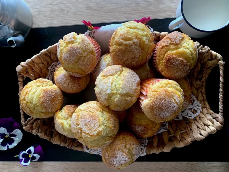 Magdalenas con nata