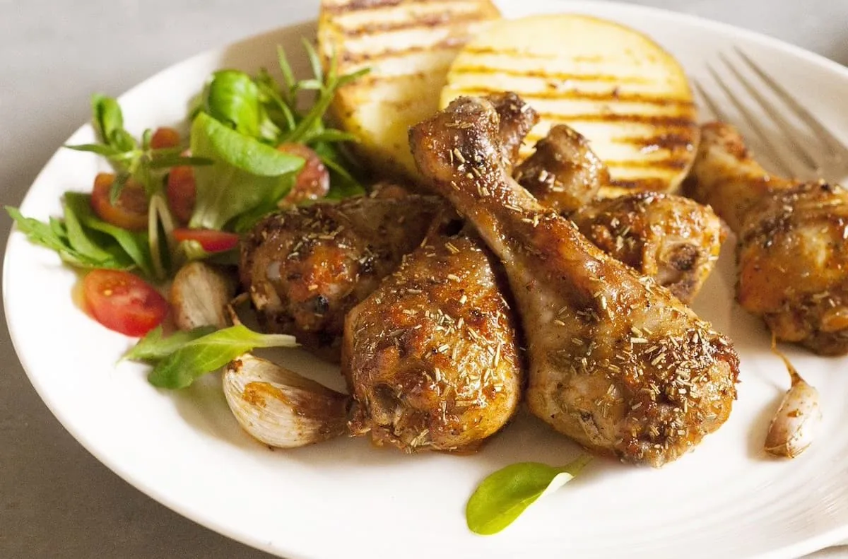 Muslos de pollo al ajillo