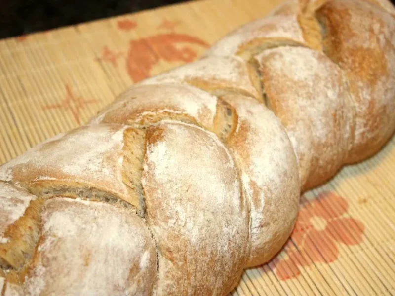 Trenza de pan de molde