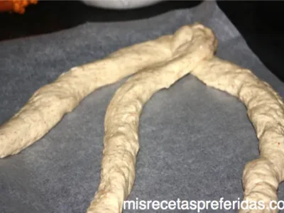 Trenza de pan de molde