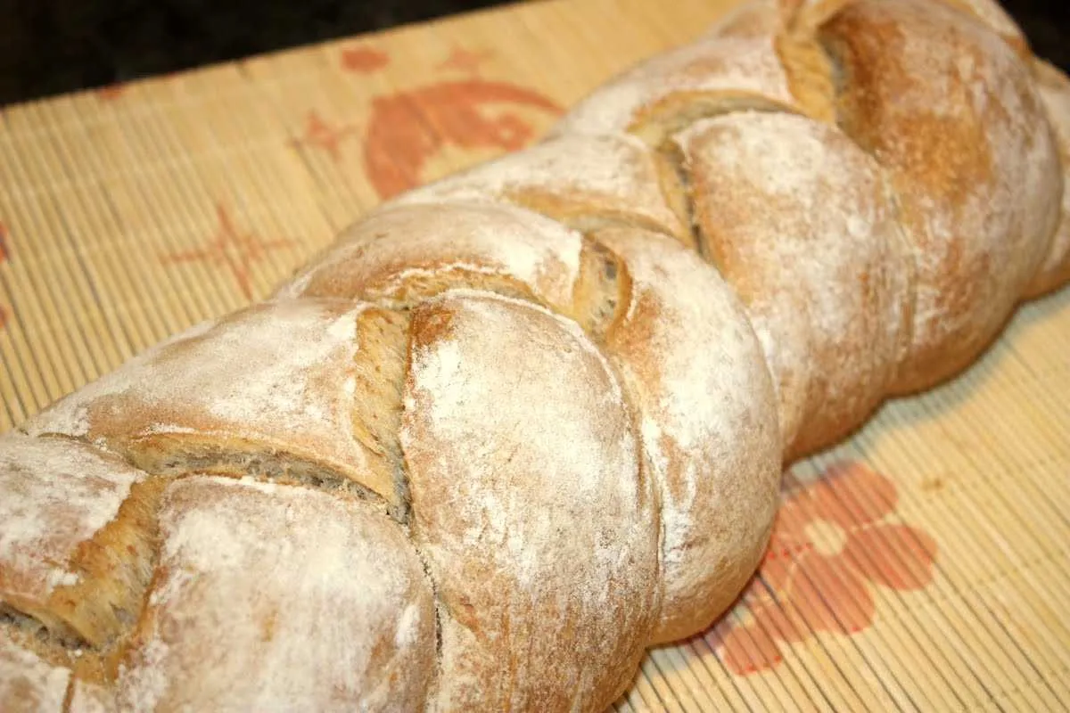 Trenza de pan de molde