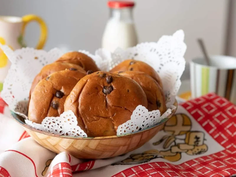 Bollitos con chocolate