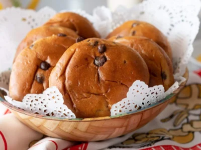 Bollitos con chocolate