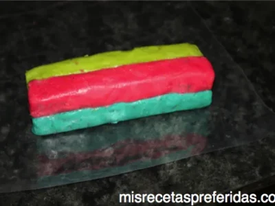Galletas cuadriculadas de colores