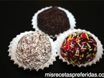 Trufas chocolate negro