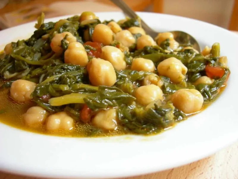 Verduras con Garbanzos