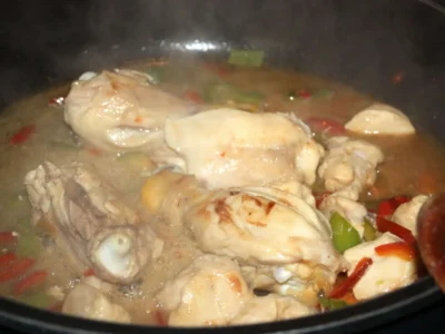 Arroz con pollo y almejas