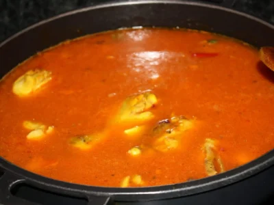 Arroz con pollo y almejas