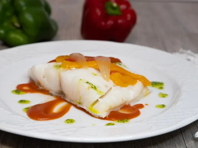 Bacalao con pimientos