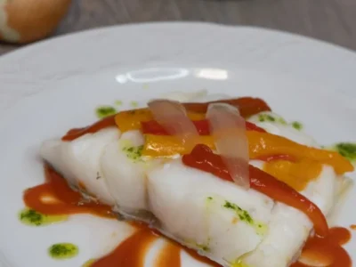 Bacalao con pimientos