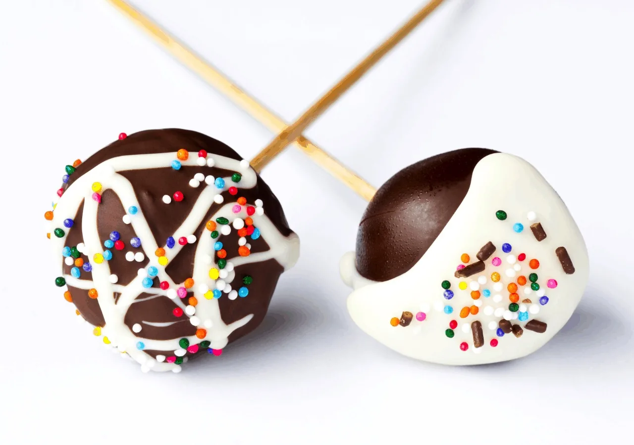 Chupa-chups helado con chocolate