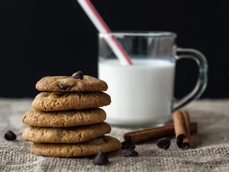 Galletas integrales con gotas de chocolate