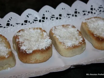 Polvorones caseros de coco