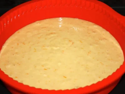 Tarta de mandarina con crema de queso