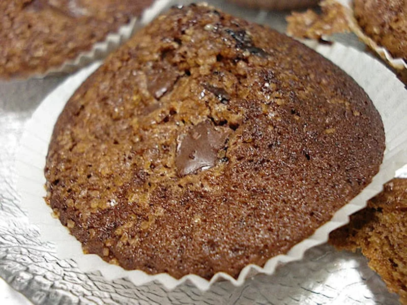 Magdalenas de chocolate rellenas