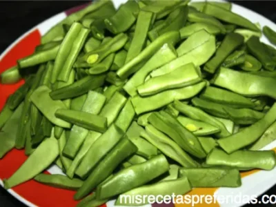 Tortilla de Judías verdes con cebolla