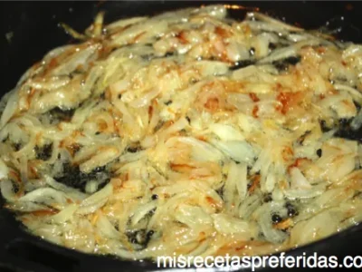 Tortilla de Judías verdes con cebolla