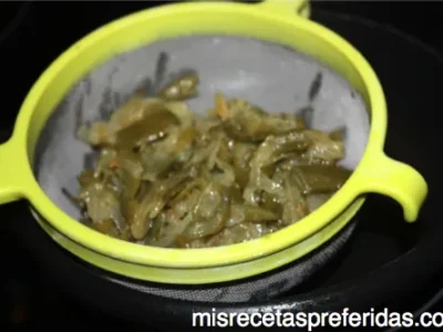 Tortilla de Judías verdes con cebolla