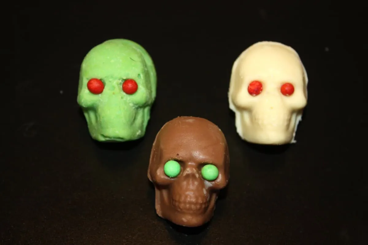 Chocolatinas sorpresa de Halloween